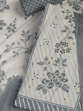 Printed Cotton Blend Unstitched Suit With Dupatta